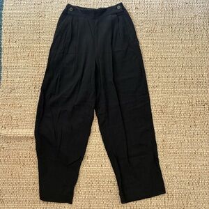 Issey Miyake “Plantation” Cotton High Waisted Pants